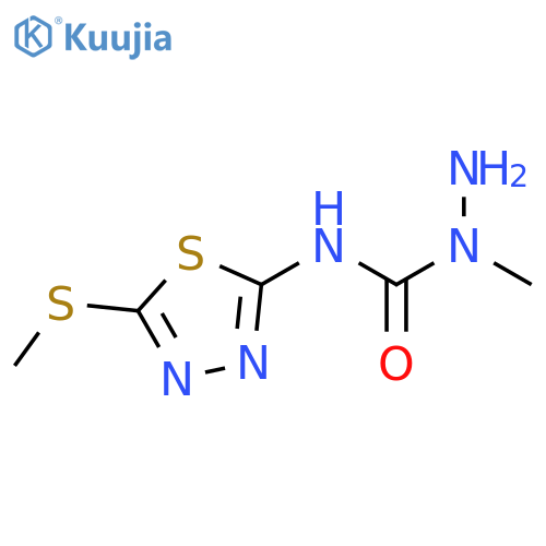 Hydrazinecarboxamide,1-methyl-N-[5-(methylthio)-1,3,4-thiadiazol-2-yl]- structure