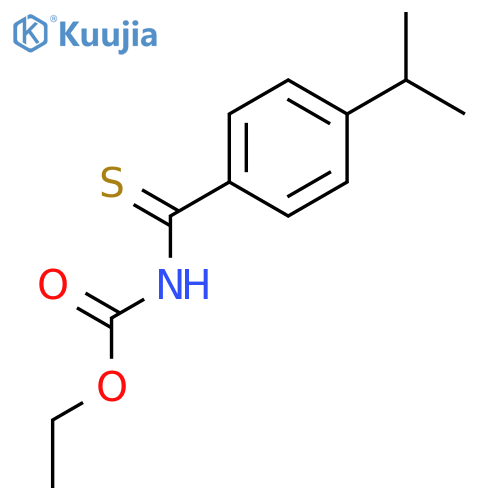 Carbamic acid, [[4-(1-methylethyl)phenyl]thioxomethyl]-, ethyl ester structure