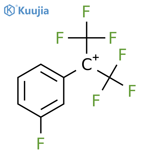 ETHYLIUM, 2,2,2-TRIFLUORO-1-(3-FLUOROPHENYL)-1-(TRIFLUOROMETHYL)- structure