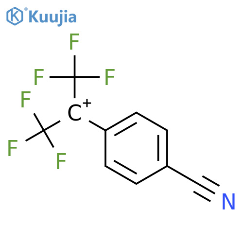 ETHYLIUM, 1-(4-CYANOPHENYL)-2,2,2-TRIFLUORO-1-(TRIFLUOROMETHYL)- structure