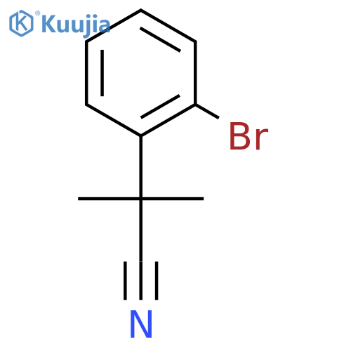 2-(2-Bromophenyl)-2-methylpropanenitrile structure