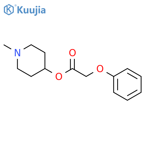 Acetic acid, phenoxy-, 1-methyl-4-piperidinyl ester (9CI) structure