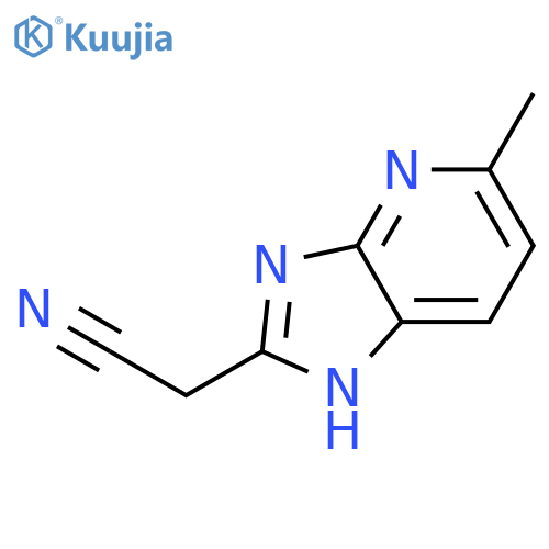 1H-Imidazo[4,5-b]pyridine-2-acetonitrile, 5-methyl- (9CI) structure