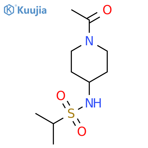 4-PIPERIDINAMINE, 1-ACETYL-N-[(1-METHYLETHYL)SULFONYL]- structure