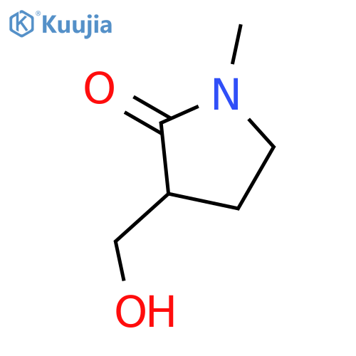 3-(hydroxymethyl)-1-methylpyrrolidin-2-one structure