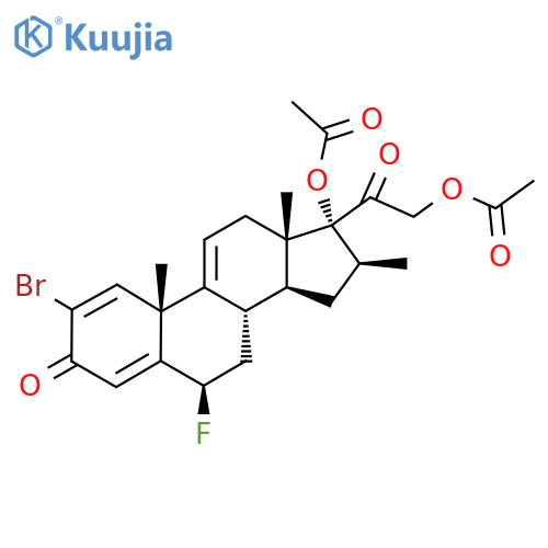 [2-[(6R,8S,10R,13S,14S,16S,17R)-17-Acetyloxy-2-bromo-6-fluoro-10,13,16-trimethyl-3-oxo-7,8,12,14,15,16-hexahydro-6H-cyclopenta[a]phenanthren-17-yl]-2-oxoethyl] acetate structure