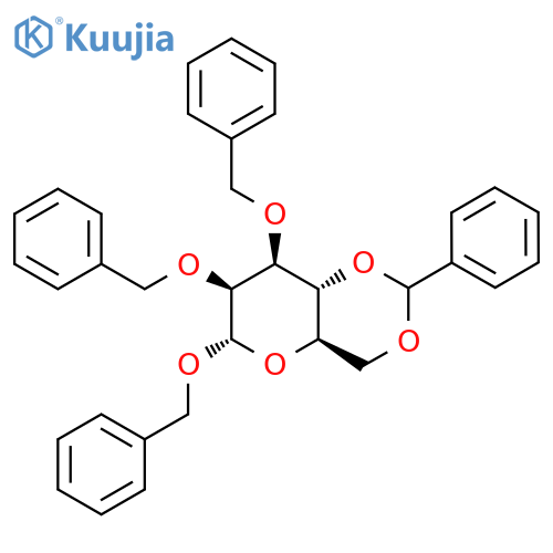 1,2,3-Tri-O-benzyl-4,6-O-benzylidene-a-D-mannopyranose structure