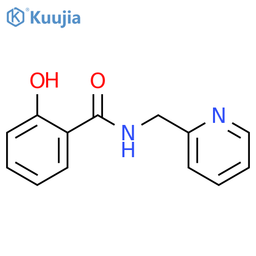 2-Hydroxy-N-(pyridin-2-ylmethyl)benzamide structure