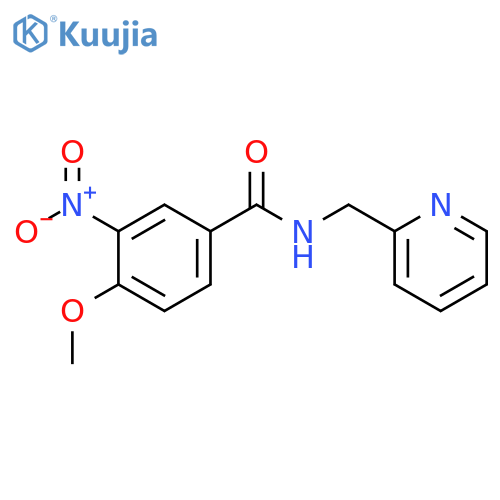 4-methoxy-3-nitro-N-(2-pyridinylmethyl)benzamide structure
