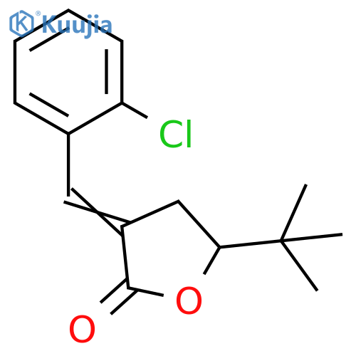 2(3H)-Furanone,3-[(2-chlorophenyl)methylene]-5-(1,1-dimethylethyl)dihydro- structure