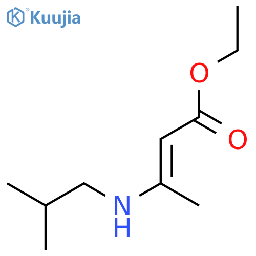 2-Butenoic acid, 3-[(2-methylpropyl)amino]-, ethyl ester structure