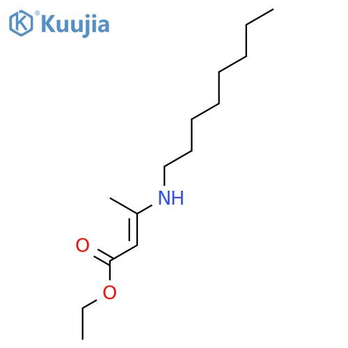 2-Butenoic acid, 3-(octylamino)-, ethyl ester structure