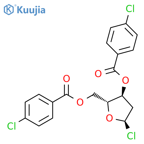 1-A-CHLORO-3,5-DI-O-(4-CHLOROBENZOYL)-2-DEOXY-D-RIBOFURANOSE structure