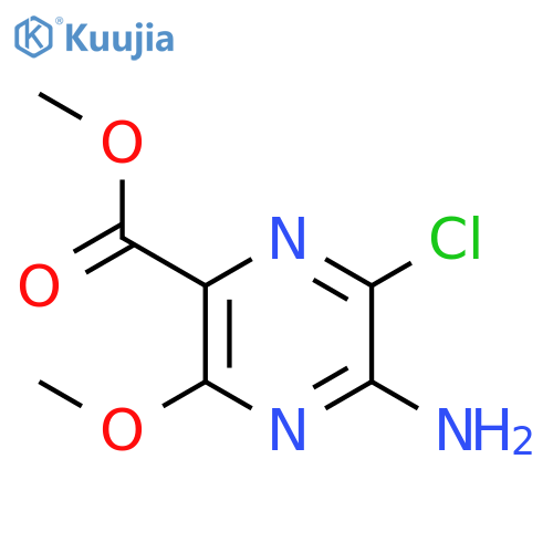 Methyl 5-amino-6-chloro-3-methoxypyrazine-2-carboxylate structure