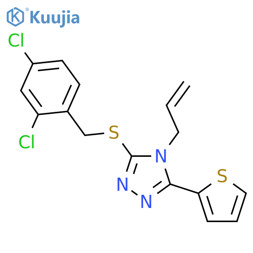 4-Allyl-3-((2,4-dichlorobenzyl)thio)-5-(thiophen-2-yl)-4H-1,2,4-triazole structure