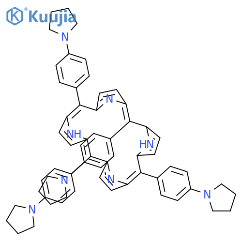 21H,23H-PORPHINE, 5,10,15,20-TETRAKIS[4-(1-PYRROLIDINYL)PHENYL]- structure