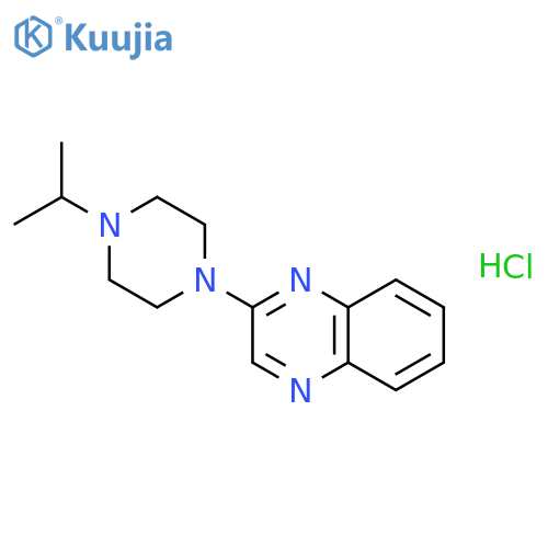 Quinoxaline, 2-[4-(1-methylethyl)-1-piperazinyl]-, hydrochloride structure