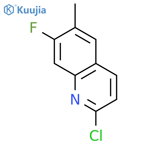 Quinoline, 2-chloro-7-fluoro-6-methyl- structure