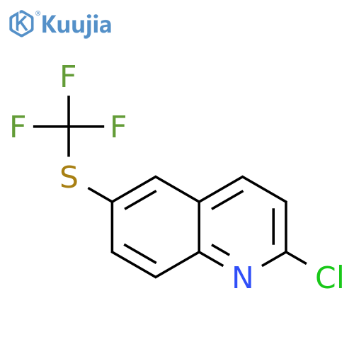 Quinoline, 2-chloro-6-[(trifluoromethyl)thio]- structure