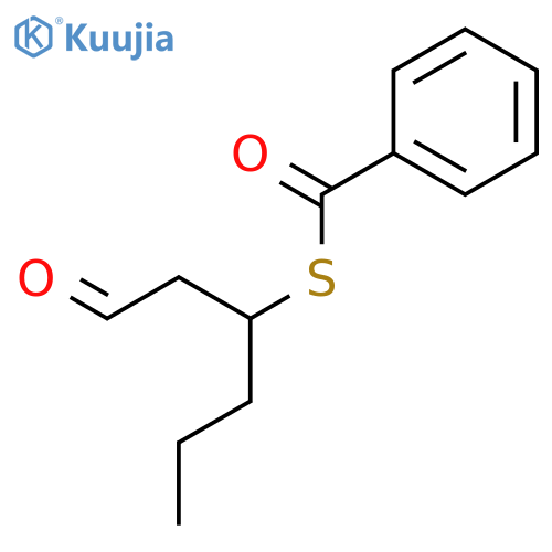BENZENECARBOTHIOIC ACID, S-[1-(2-OXOETHYL)BUTYL] ESTER structure