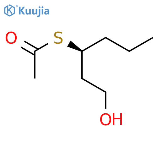 Ethanethioic acid, S-[(1S)-1-(2-hydroxyethyl)butyl] ester structure