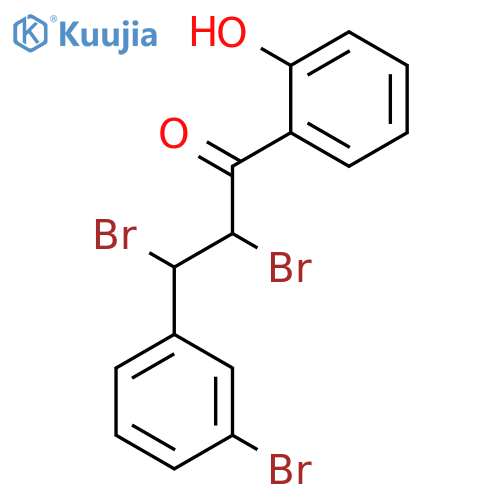 1-PROPANONE, 2,3-DIBROMO-3-(3-BROMOPHENYL)-1-(2-HYDROXYPHENYL)- structure