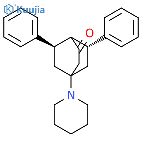 Bicyclo[2.2.2]octanone, 6,7-diphenyl-4-(1-piperidinyl)-, (6R,7R)-rel- structure