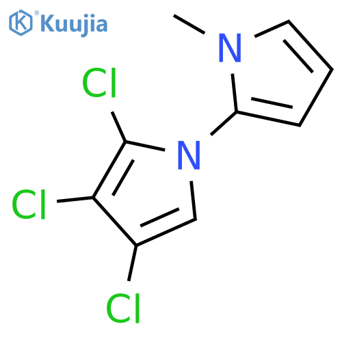 1,2'-Bi-1H-pyrrole, 2,3,4-trichloro-1'-methyl- structure