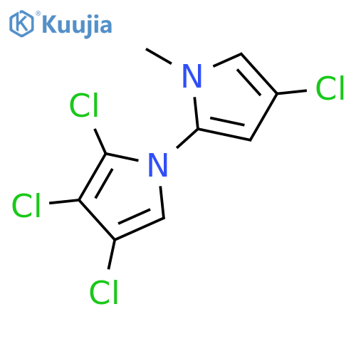 1,2'-Bi-1H-pyrrole, 2,3,4,4'-tetrachloro-1'-methyl- structure