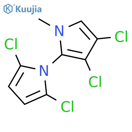 1,2'-Bi-1H-pyrrole, 2,3',4',5-tetrachloro-1'-methyl- structure