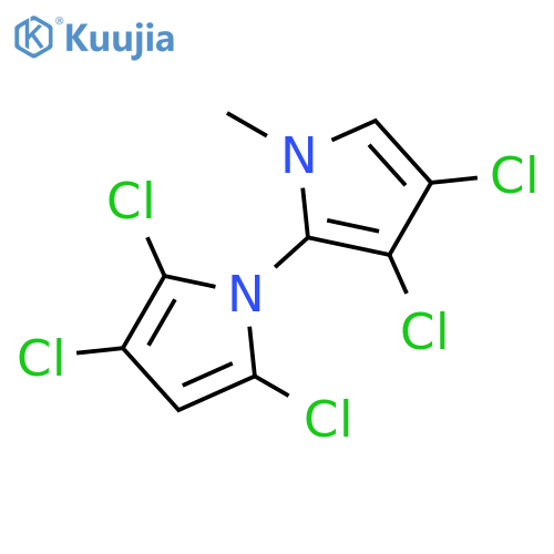 1,2'-Bi-1H-pyrrole, 2,3,3',4',5-pentachloro-1'-methyl- structure