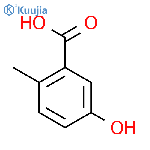 5-Hydroxy-2-methylbenzoic acid structure