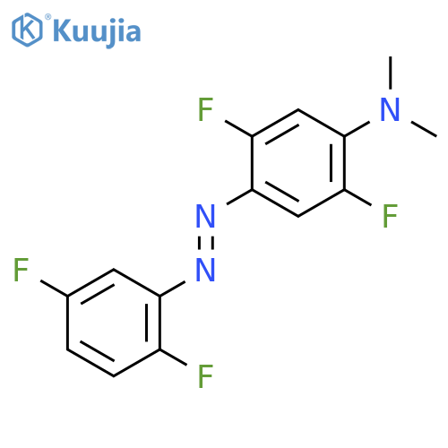 4-[(2,5-difluorophenyl)diazenyl]-2,5-difluoro-n,n-dimethylaniline structure