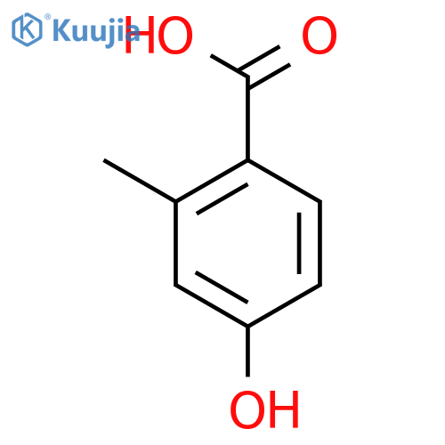 4-Hydroxy-2-methylbenzoic acid structure