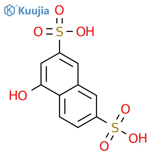 1-Naphthol-3,6-disulfonic acid structure