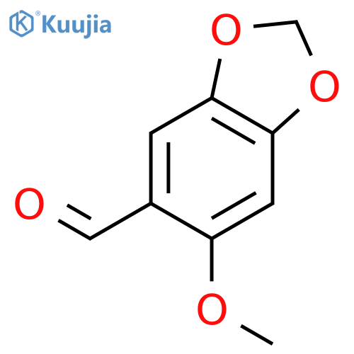 6-methoxy-2H-1,3-benzodioxole-5-carbaldehyde structure