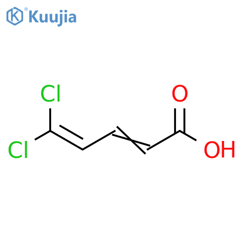 5,5-dichloropenta-2,4-dienoic acid structure