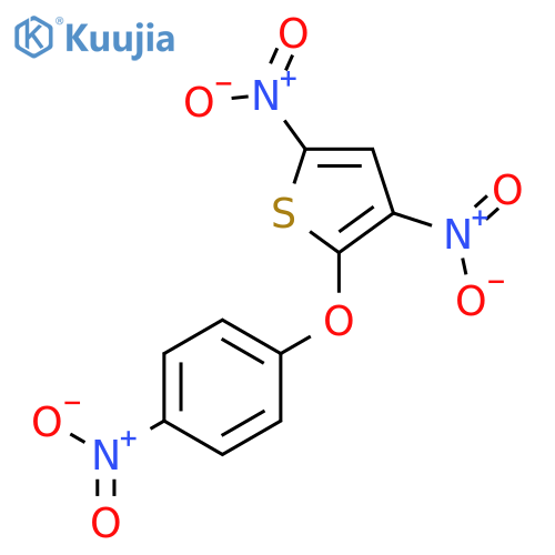 THIOPHENE, 3,5-DINITRO-2-(4-NITROPHENOXY)- structure