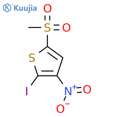 Thiophene, 2-iodo-5-(methylsulfonyl)-3-nitro- structure