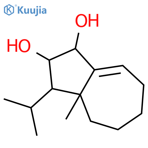 1,2-Azulenediol, 1,2,3,3a,4,5,6,7-octahydro-3a-methyl-3-(1-methylethyl)-, (1R,2S,3R,3aR)-rel- (9CI) structure