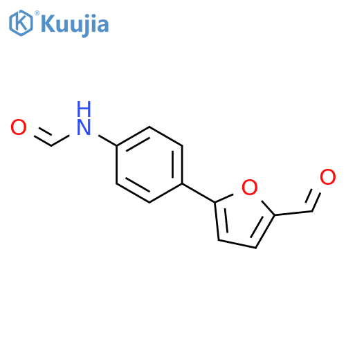 Formamide, N-[4-(5-formyl-2-furanyl)phenyl]- structure