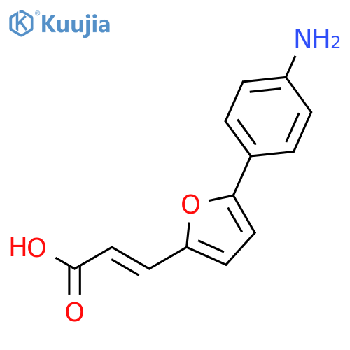 2-PROPENOIC ACID, 3-[5-(4-AMINOPHENYL)-2-FURANYL]- structure