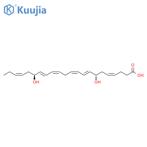 (5Z,7S,8E,10Z,13Z,15E,17S,19Z)-7,17-dihydroxydocosa-5,8,10,13,15,19-hexaenoic acid structure