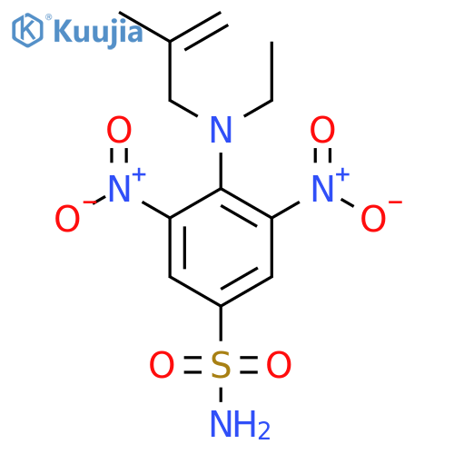 Benzenesulfonamide, 4-[ethyl(2-methyl-2-propenyl)amino]-3,5-dinitro- structure