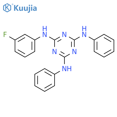 1,3,5-TRIAZINE-2,4,6-TRIAMINE, N-(3-FLUOROPHENYL)-N',N''-DIPHENYL- structure