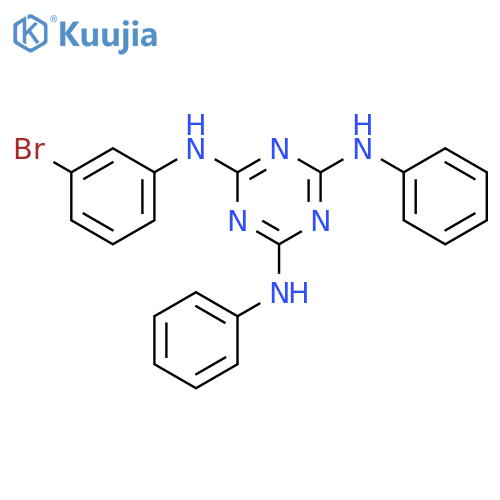 1,3,5-Triazine-2,4,6-triamine, N-(3-bromophenyl)-N',N''-diphenyl- structure
