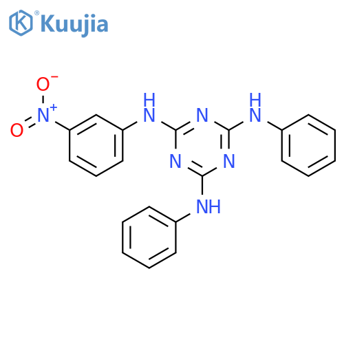 1,3,5-TRIAZINE-2,4,6-TRIAMINE, N-(3-NITROPHENYL)-N',N''-DIPHENYL- structure