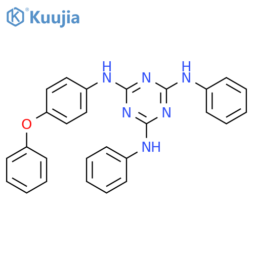 1,3,5-Triazine-2,4,6-triamine, N-(4-phenoxyphenyl)-N',N''-diphenyl- structure