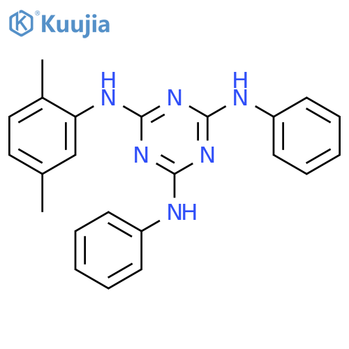 1,3,5-Triazine-2,4,6-triamine, N-(2,5-dimethylphenyl)-N',N''-diphenyl- structure