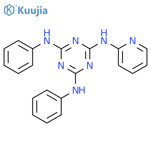 1,3,5-Triazine-2,4,6-triamine, N,N'-diphenyl-N''-2-pyridinyl- structure